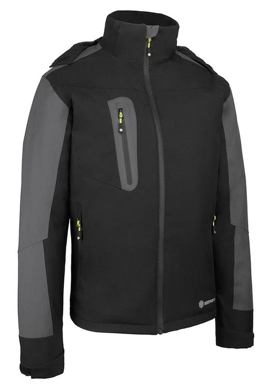 Beeswift Padded Rain Jacket Black/Grey 3Xl
