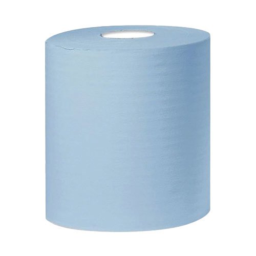 2 Ply blue laminated embossed centrefeed rolls - 6 rolls of 500 sheets Approx 100 metres