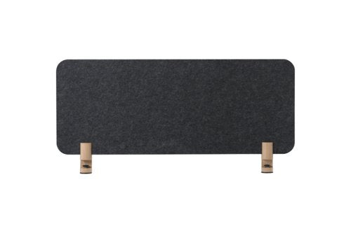 Bi-Office Archyi Sculpo 1000 x 400mm Desk Panel Frameless Dark Grey - SPD720203372 DD
