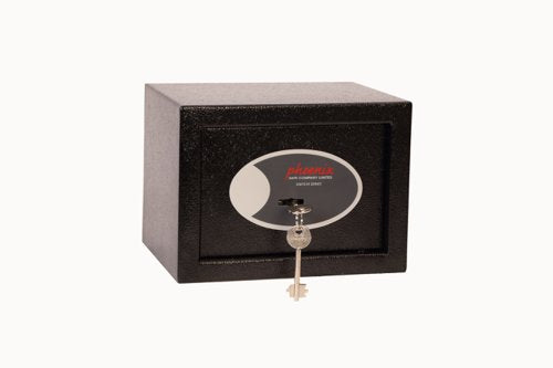 Phoenix Compact Home Office Security Safe Key Lock Black - SS0721K DD