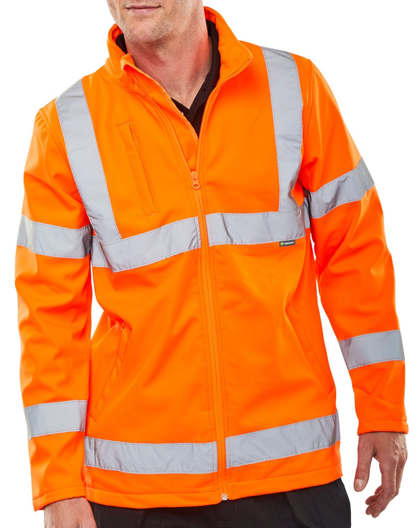 Beeswift Soft Shell Jkt Hv Orange En20471 Gort3279 2XL