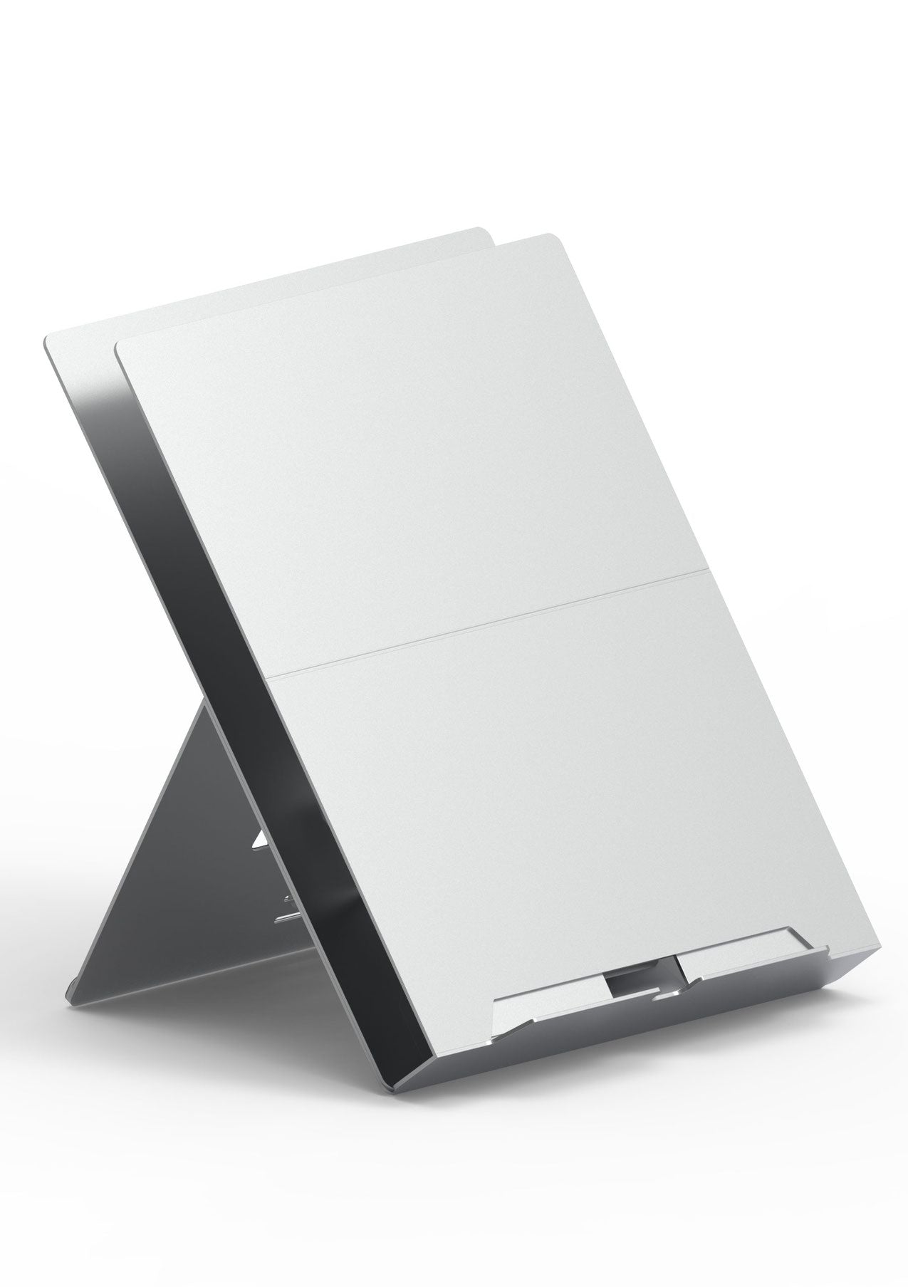 Laptop Stand with Pivotable Document Holder - Natural Aluminium