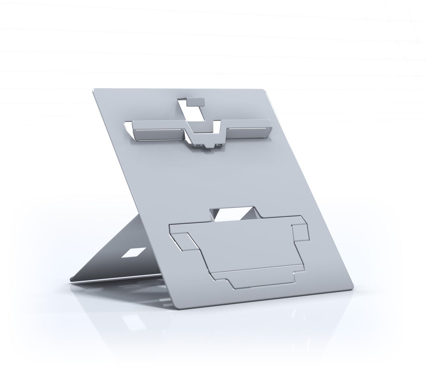Hybrid Laptop and Tablet Stand for Children - Natural Aluminium