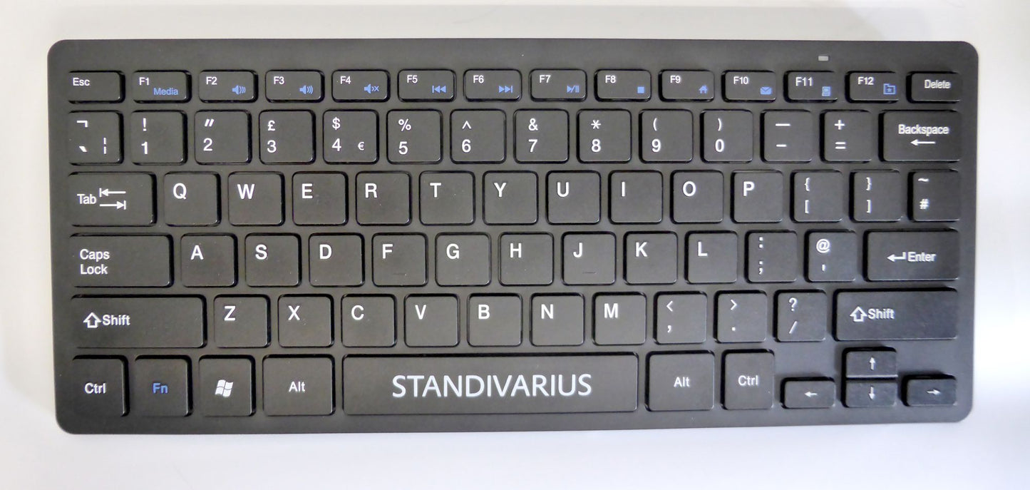 Bluetooth Portable Compact Keyboard Scissors Structure Keys  - Black