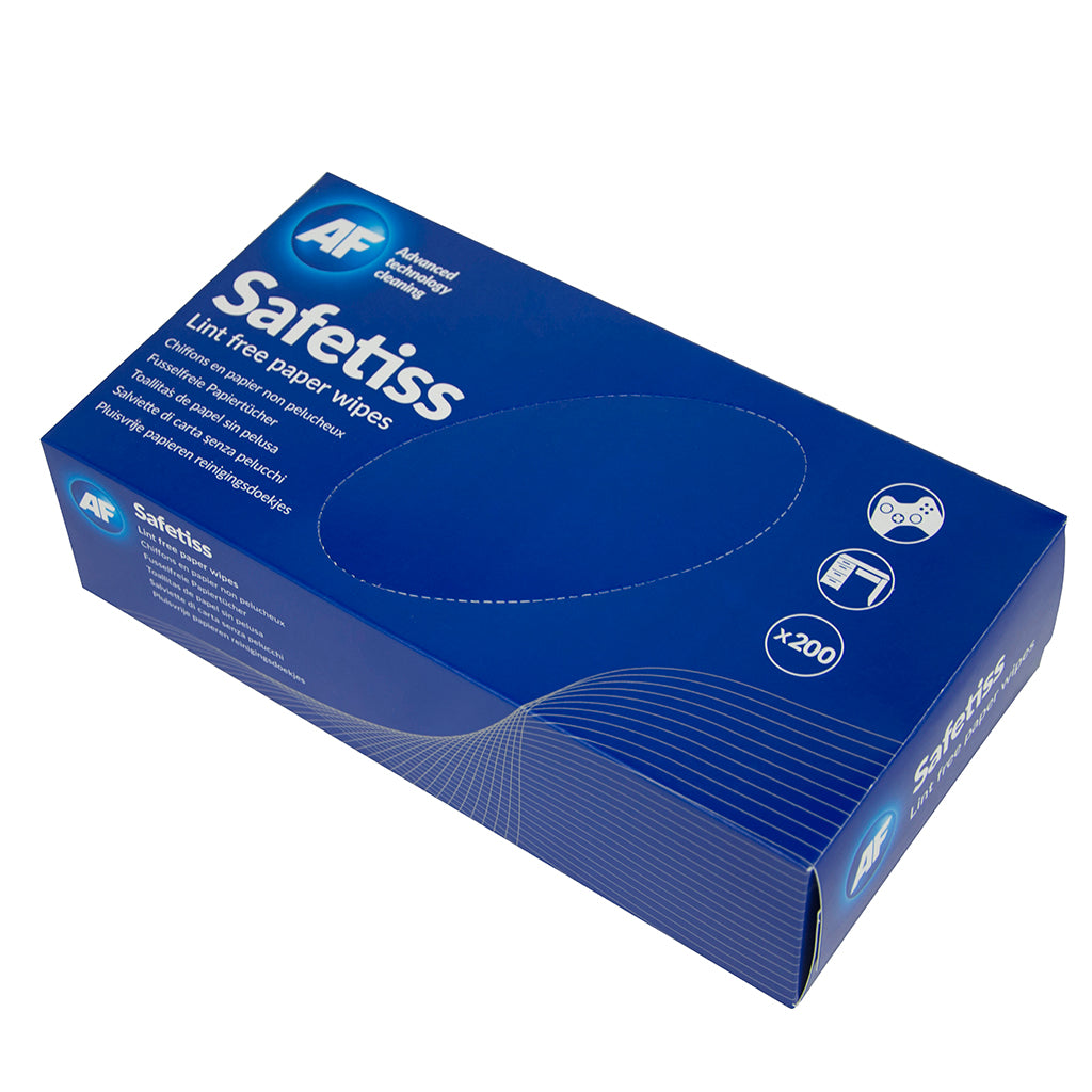 AF Safetiss Lint Free Paper Wipes (Pack 200) ASTI200