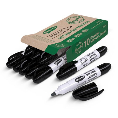 Show-me Teacher Drywipe Marker Bullet Tip (Pack 10) - STM10