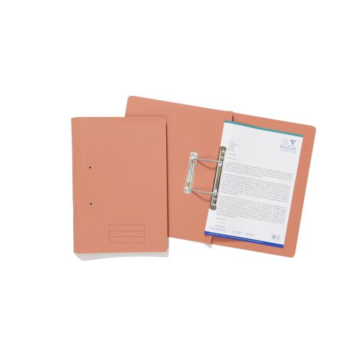 Exacompta Transfer File Manilla Foolscap Orange 285gsm (Pack 25) TFM-ORGZ