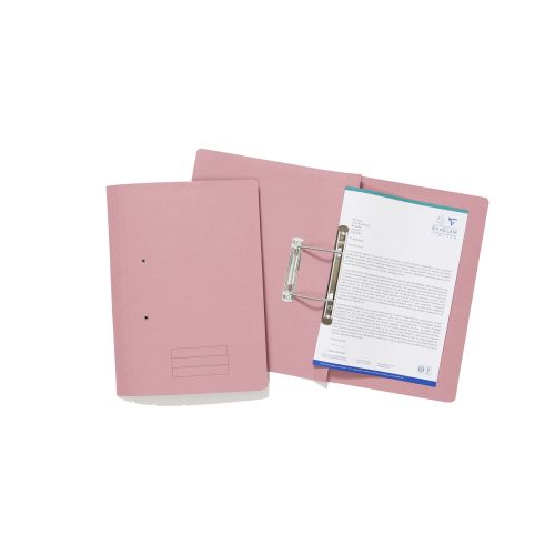 Exacompta Transfer File Manilla Foolscap Pink 285gsm (Pack 25) TFM-PNKZ