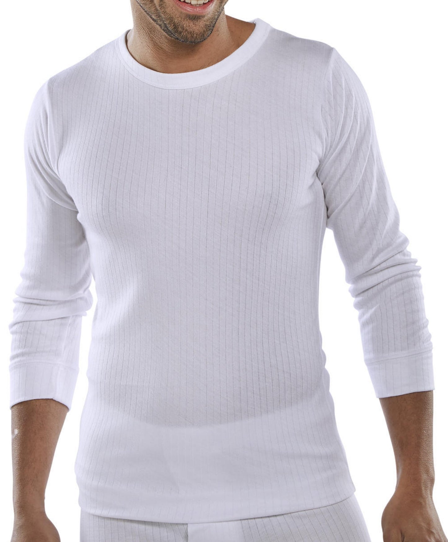Beeswift Long Sleeve Thermal Vest White 3XL