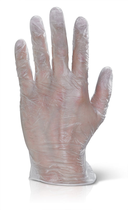 Beeswift Vinyl Examination Gloves Clear S (Box of 1000)