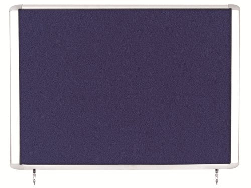 Bi-Office Outdoor Blue Felt Lockable Noticeboard Display Case 8 x A4 978x670mm - VT350607760 DD