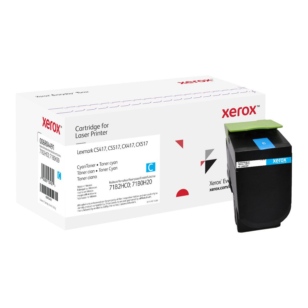 Xerox Everyday Toner For Lexmark 71B2HC0 71B0H20 High Capacity Cyan Laser Toner 006R04491 WHILE STOCK LASTS