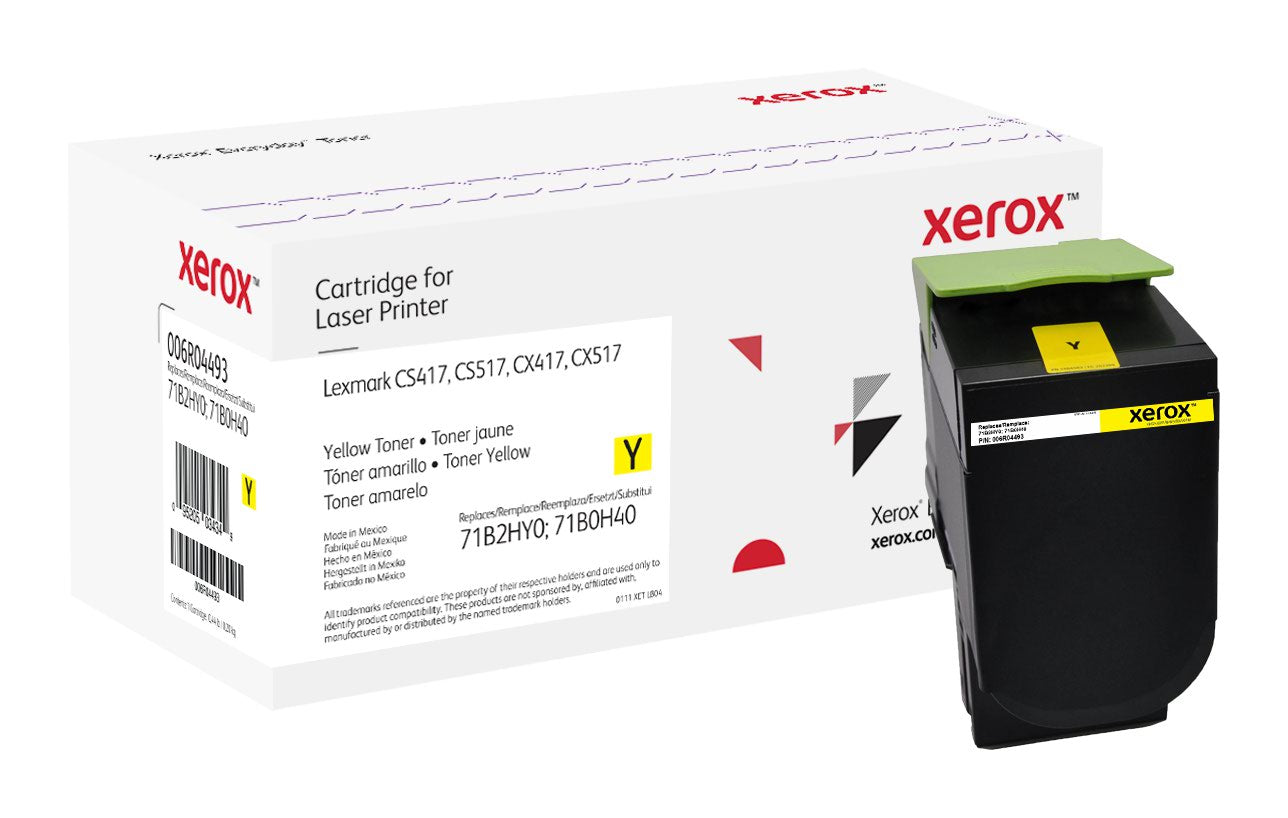 Xerox Everyday Toner For Lexmark 71B2HY0  71B0H40 High Capacity Yellow Laser Toner 006R04493 WHILE STOCK LASTS
