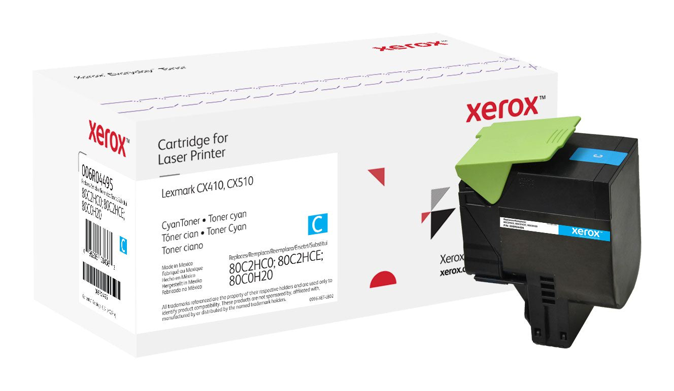 Xerox Everyday Toner For Lexmark 80C2HC0 80C2HCE 80C0H20 High Capacity Cyan Laser Toner 006R04495 WHILE STOCK LASTS