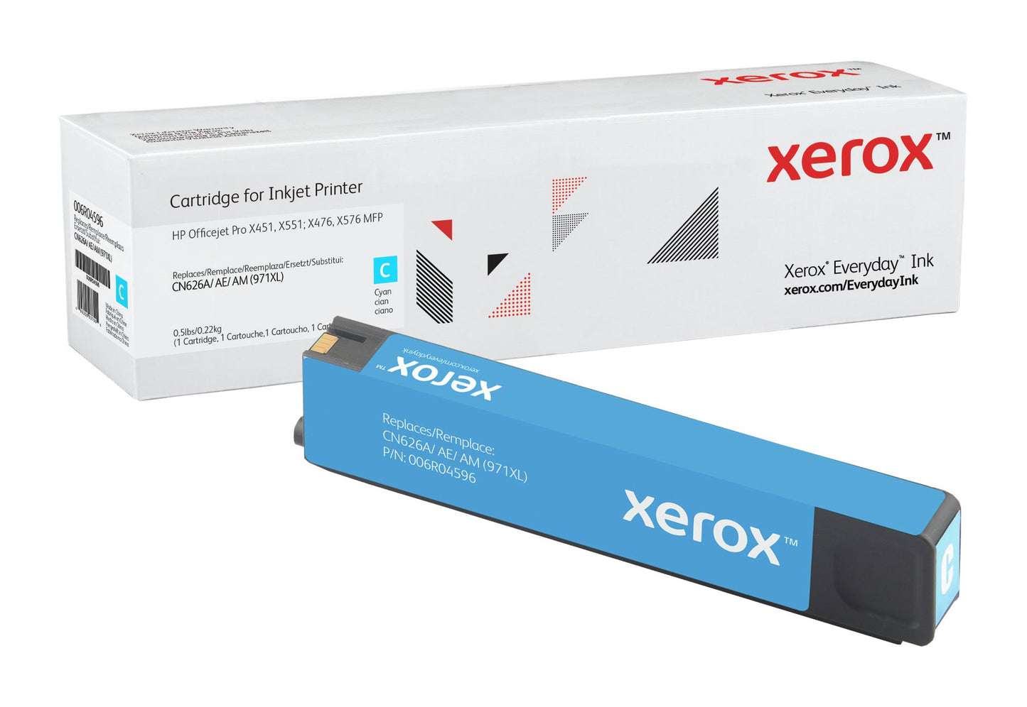 Xerox Everyday Ink For HP CN626AE 971XL Cyan Ink Cartridge 006R04596