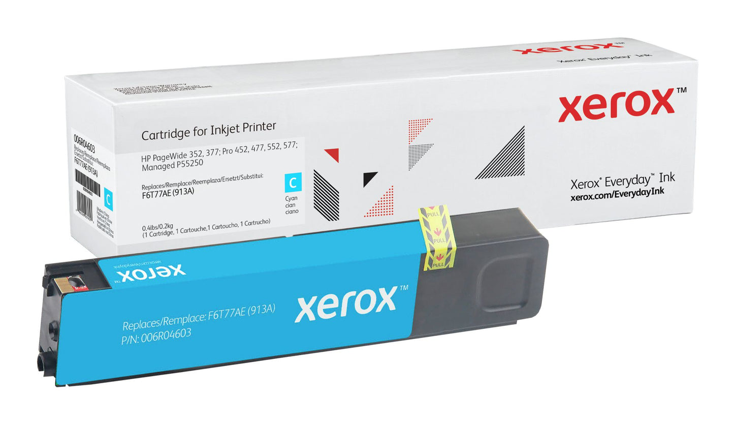 Xerox Everyday Ink For HP F6T77AE 913A Cyan Ink Cartridge 006R04603 WHILE STOCK LASTS