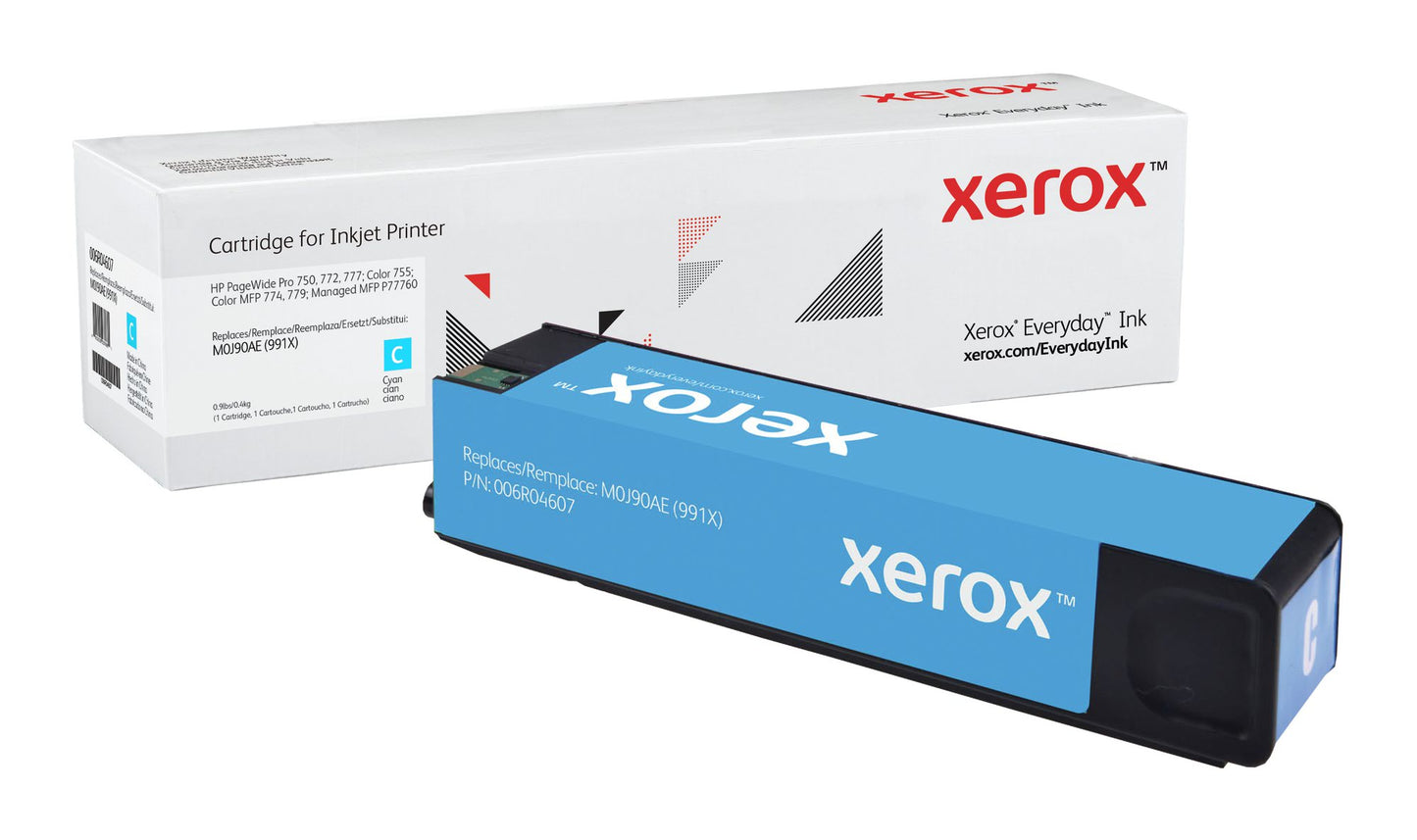 Xerox Everyday Ink For HP M0J90AE 991X Cyan Ink Cartridge 006R04607