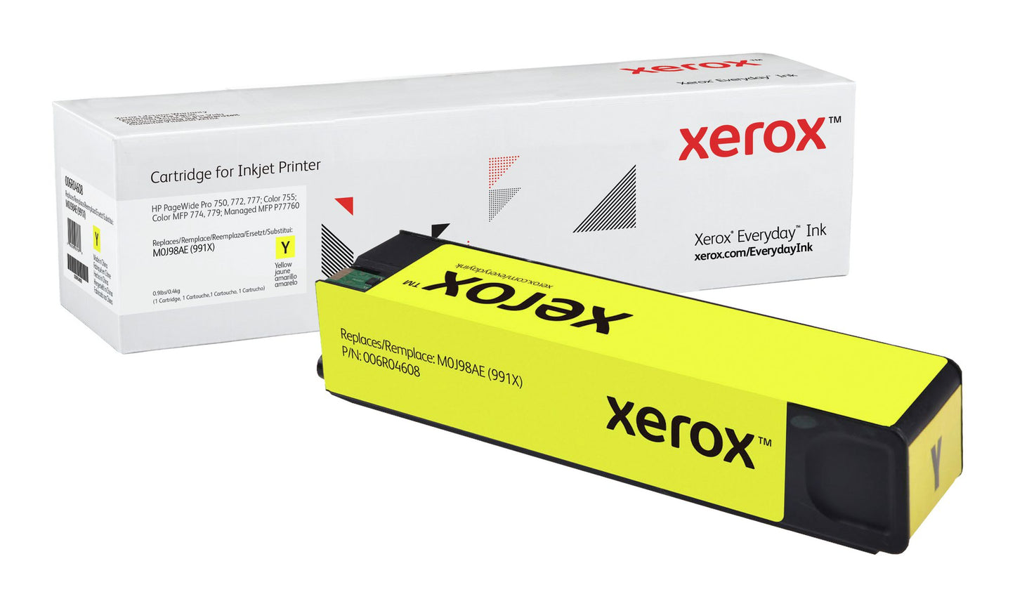 Xerox Evertday Ink For HP M0J98AE 991X Yellow Ink Cartridge 006R04608
