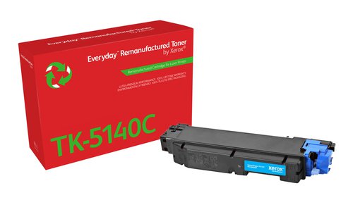 Xerox Everyday Remanufactured For Kyocera TK5140C Cyan Laser Toner 006R04800