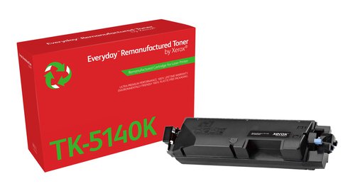 Xerox Everyday Remanufactured For Kyocera TK5140K Black Laser Toner 006R04801