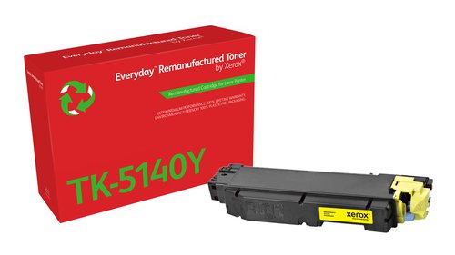 Xerox Everyday Remanufactured For Kyocera TK5140Y Yellow Laser Toner 006R04803