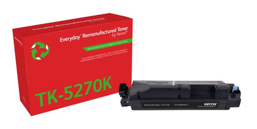 Xerox Everyday Remanufactured For Kyocera TK5270K Black Laser Toner 006R04813